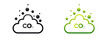Co2 carbon dioxide cycle icon. Co2 emissions neutral symbol