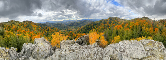 The Sokilsky ridge in the Carpathians