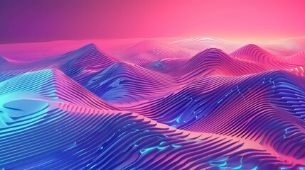 Artistic illustration of a wave pattern in blue, crafted with vector design to add depth and texture to wallpapers and backdrops