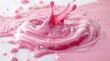 Vibrant Pink Splash Art with Abstract Texture Background