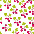 color isolated seamless pattern hawthorn berries in flat shape style in vector. template for backdrop textile wallpaper wrapping background print decor design
