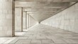 architectural interior sidewalk texture in neutral tones 3d illustration background