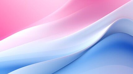 Canvas Print - Abstract Gradient Waves in Pink and Blue for a Modern Background Design