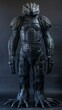 © Nordiah - Dark sci-fi space toy warrior lizard figure for tabletop and roleplaying games