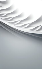 Wall Mural - black and white metallic color tone wavy lines futuristic abstract geometric shapes background.