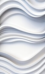 Wall Mural - black and white metallic color tone wavy lines futuristic abstract geometric shapes background.