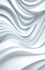 Wall Mural - black and white metallic color tone wavy lines futuristic abstract geometric shapes background.