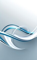 Poster - Black and white metallic color tone wavy lines futuristic abstract geometric shapes background.