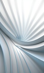 Poster - Black and white metallic color tone wavy lines futuristic abstract geometric shapes background.