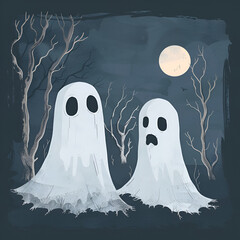 Wall Mural - halloween ghost