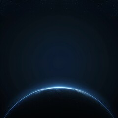 Wall Mural - Planet in deep space, exoplanet through the eyes of an artist, beautiful wallpaper, space background
