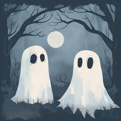 Wall Mural - halloween ghost