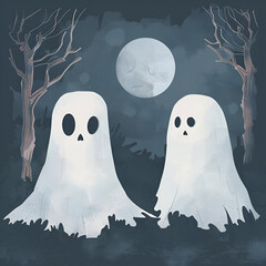 Wall Mural - halloween ghost