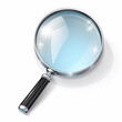 © CrazyJuke - Description A detailed vector of a magnifying glass, cleanly isolated on a white background, Ai Generated