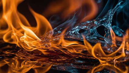 Wall Mural - Wallpaper image of burning flames 18