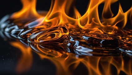 Wallpaper image of burning flames 10