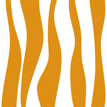 Second Abstract minimalist wavy line orange. Printable wall art illustration. Tiger line skin background. orange and white art monochrome
