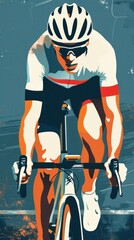 Sticker - Cyclist Vector Art DEsign