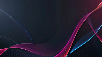 Technology Abstract Neon glowing lines wallpaper