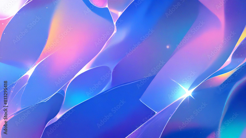 Holographic cartoon anime texture background