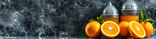 Sunlit Tang: Droplets Sparkle, Inviting A Sip Of The Crisp, Revitalizing Taste Of Freshly Squeezed Orange Juice
