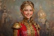 © Michael - Smiling Superhero Girl: Detailed Portrait Painting