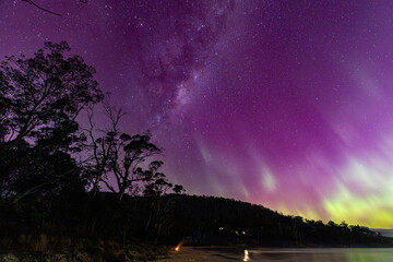 Wall Mural - milkyway aurora