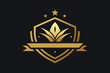  golden-unique-regal-golden-hotel-design--business logo vector 