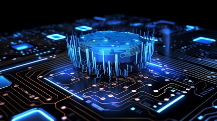 Artificial Intelligence concept background wallpaper