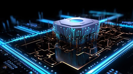 Artificial Intelligence concept background wallpaper