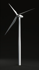 Wall Mural - Harnessing the Power of Wind:Innovative Wind Turbine in Minimalist,Photographic Style