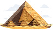 pyramid of giza,
Ancient Egyptian pyramid isolated object transp