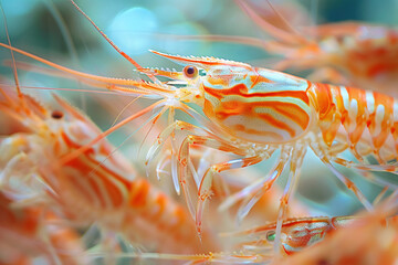 Wall Mural - close up of shrimp