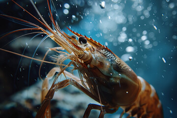 Wall Mural - shrimp on the beach