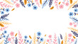© Happy.Panda789 - Abstract flower background vector design floral border frame
