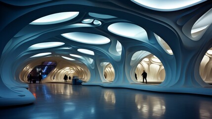 Poster - Generative AI metro station concept