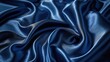 Elegant navy blue velvet with a smooth, shimmering surface reflecting soft light

