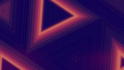 Fototapete - 3d rendering loop animation of running red-orange color waves on the pattern