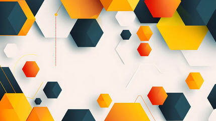 Fototapete - Captivating Geometric Abstract Background with Symmetrical Shapes and Balanced Composition