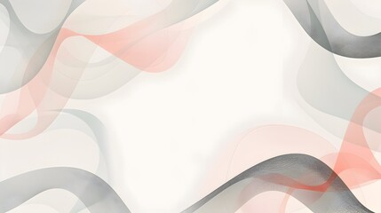 Aufkleber - Tranquil Geometric Abstract with Soothing Color Palette and Copyspace