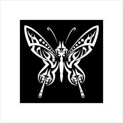 Canvas Print - Tattoo Butterfly Design