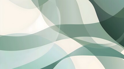 Fototapete - Elegant Geometric Abstraction with Muted Tones and Ample Copy Space for Graphic Design Elements