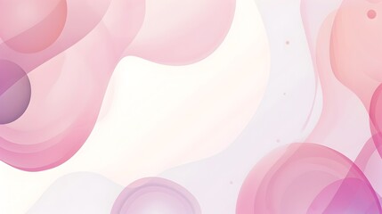 Poster - Soft Organic Shapes in Pastel Hues on Clean Minimalist Abstract Background