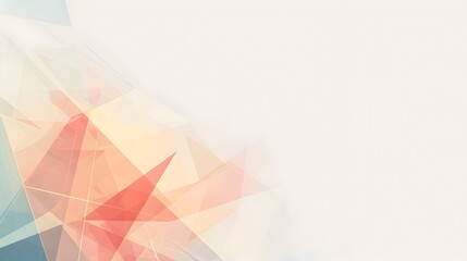 Muted Geometric Abstract Background with Copyspace for Design and Branding