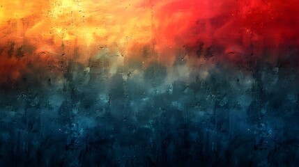 Leinwandbilder - Vibrant and Moody Abstract Grunge Background with Splattered Brushstrokes and Textured Layers