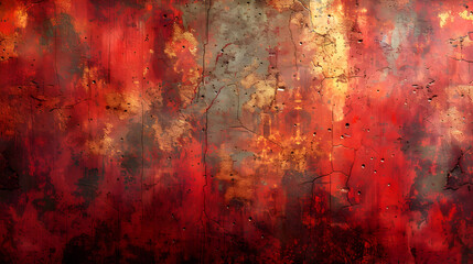 Leinwandbilder - Striking Fiery Grunge Abstract Textured Backdrop for Moody Designs and Visuals