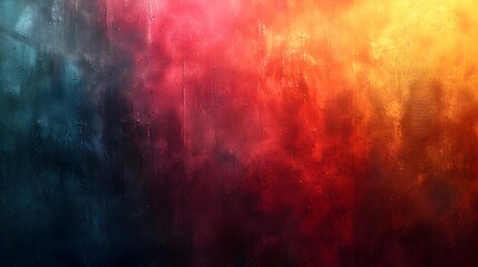 Aufkleber - Vibrant Abstract Grunge Textured Digital Painting with Energetic Color Splash and Experimental Glitch Effects