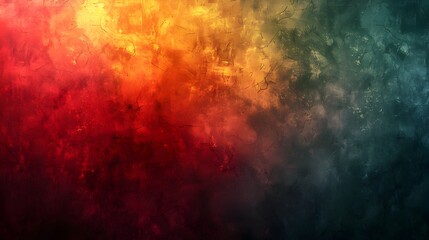 Aufkleber - Intense and Chaotic Abstract Grunge Texture Background with Vibrant Warm and Cool Tones
