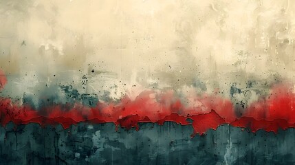 Aufkleber - Abstract Grunge Textured Background with Vibrant Color Splatter Brushstrokes