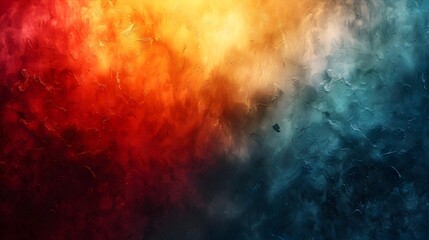 Poster - Intense Grunge Abstract Background with Vibrant Splash of Colors and Dynamic Fluid Textures Evoking Emotion and Imagination